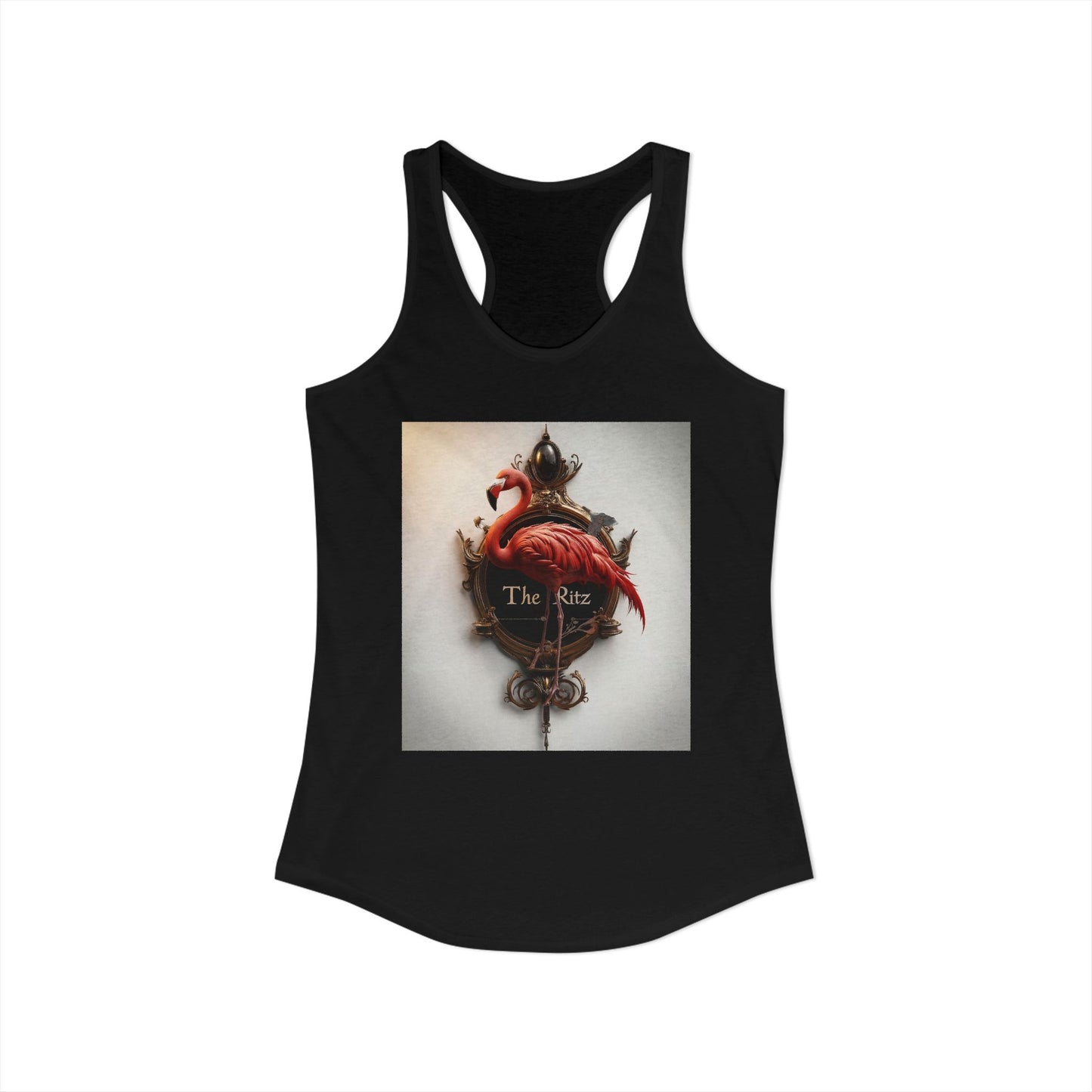 Flamingo Mirror Women's Ideal Racerback Tank – The Ritz Ornate Gold Frame Art