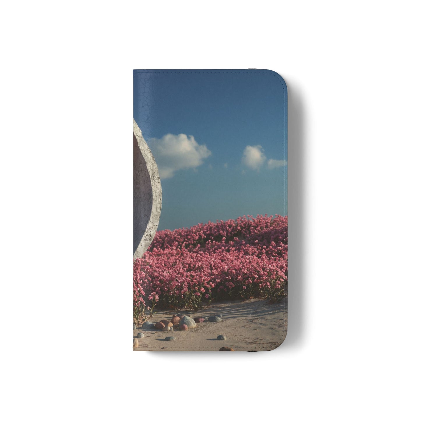 Stone Circle Flip Cases – Pink Flower Field Monument