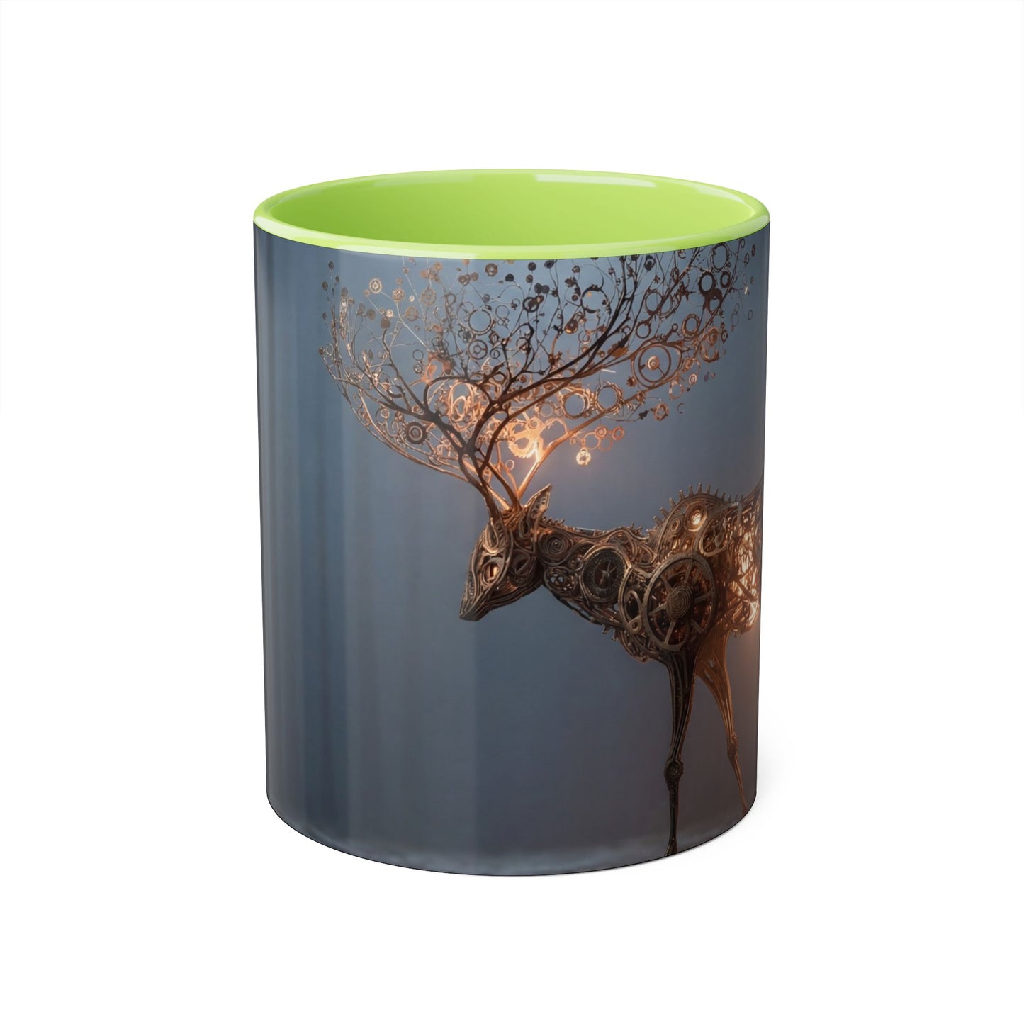 Gears and Timber Accent Mugs, 11oz – Clockwork Spirit Forest Walker