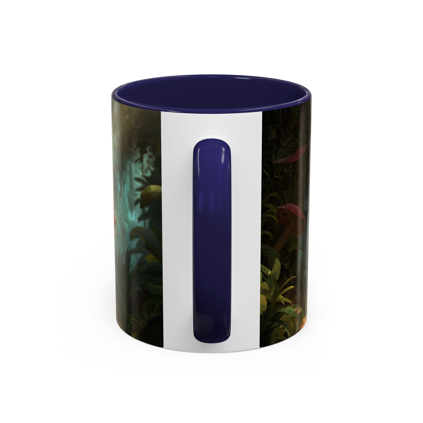 Mushroom Knight Accent Coffee Mug – Verdant Forest Guardian Sentinel