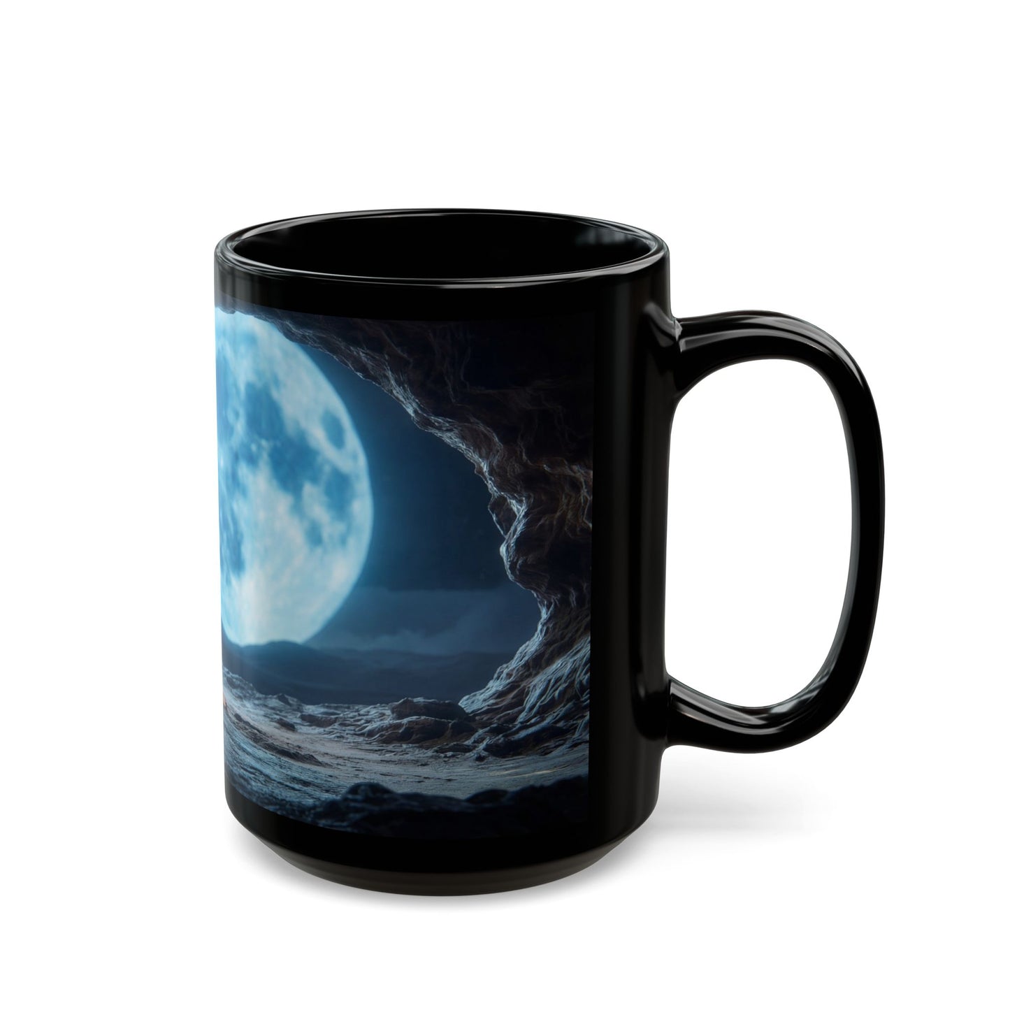 Moonlit Monk Meditation Mug – Serene Night Sanctuary