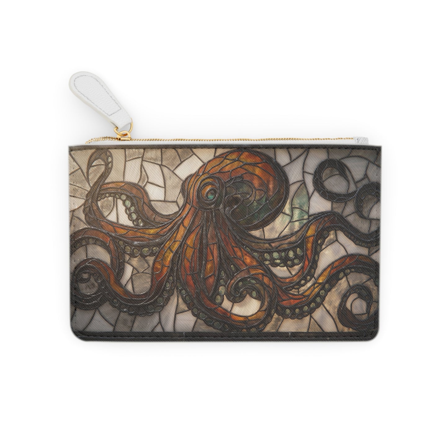 Stained Glass Octopus Mini Clutch Bag – Amber Depths Artistry