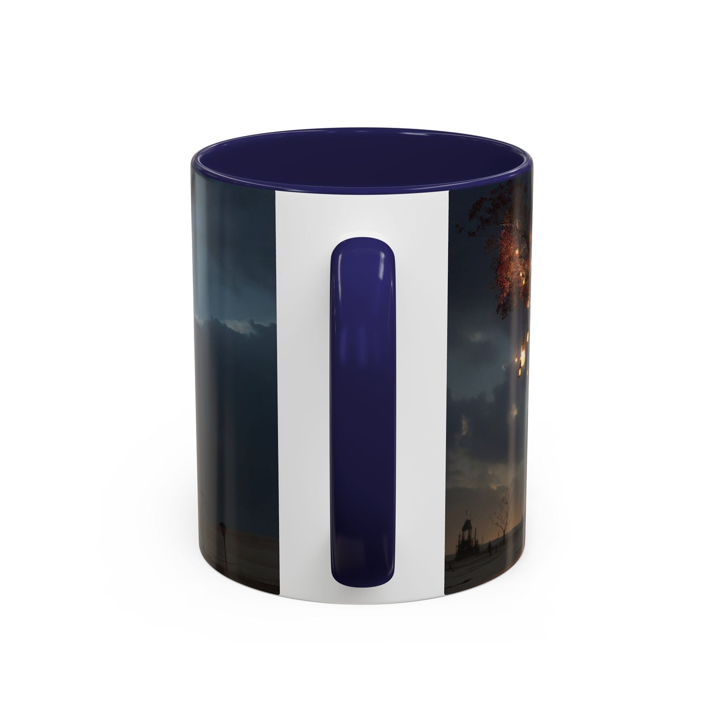 Lantern Tree Accent Coffee Mug (11, 15oz) – Amber Glowing Guardianship