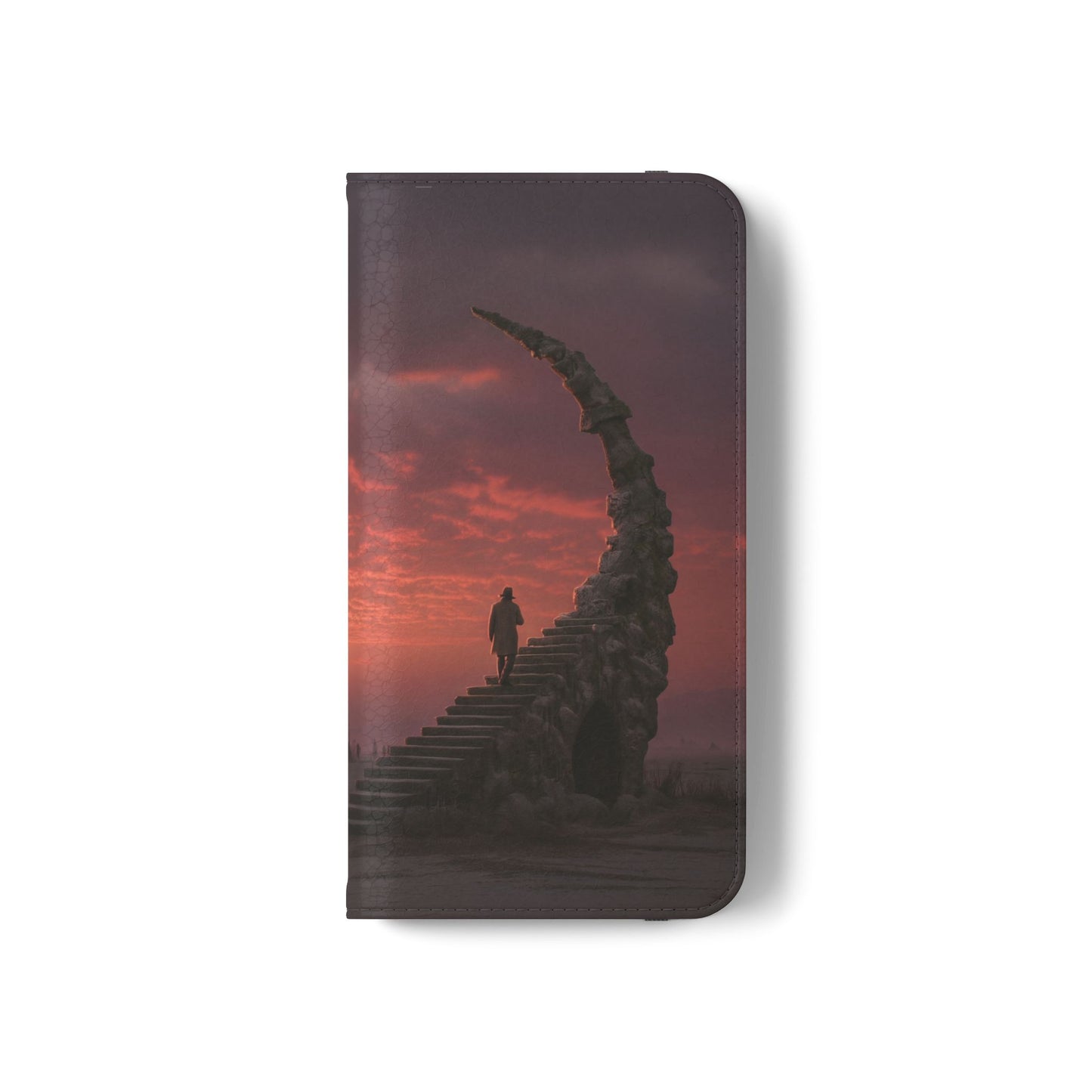Twilight Sentinel Flip Cases – Moonlit Stairway to the Horizon