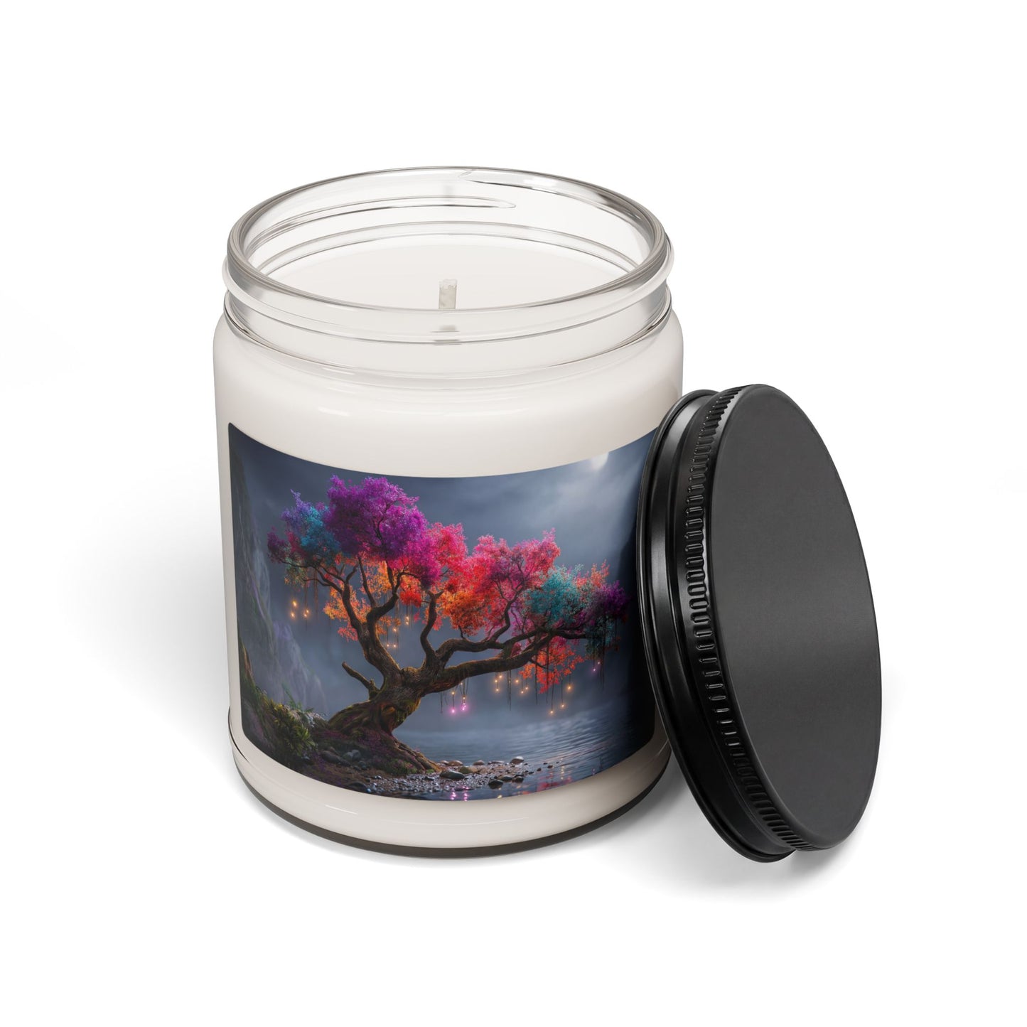 Chromatic Dream Tree Scented Soy Candle, 9oz – Whispers of Twilight’s Rainbow Grove
