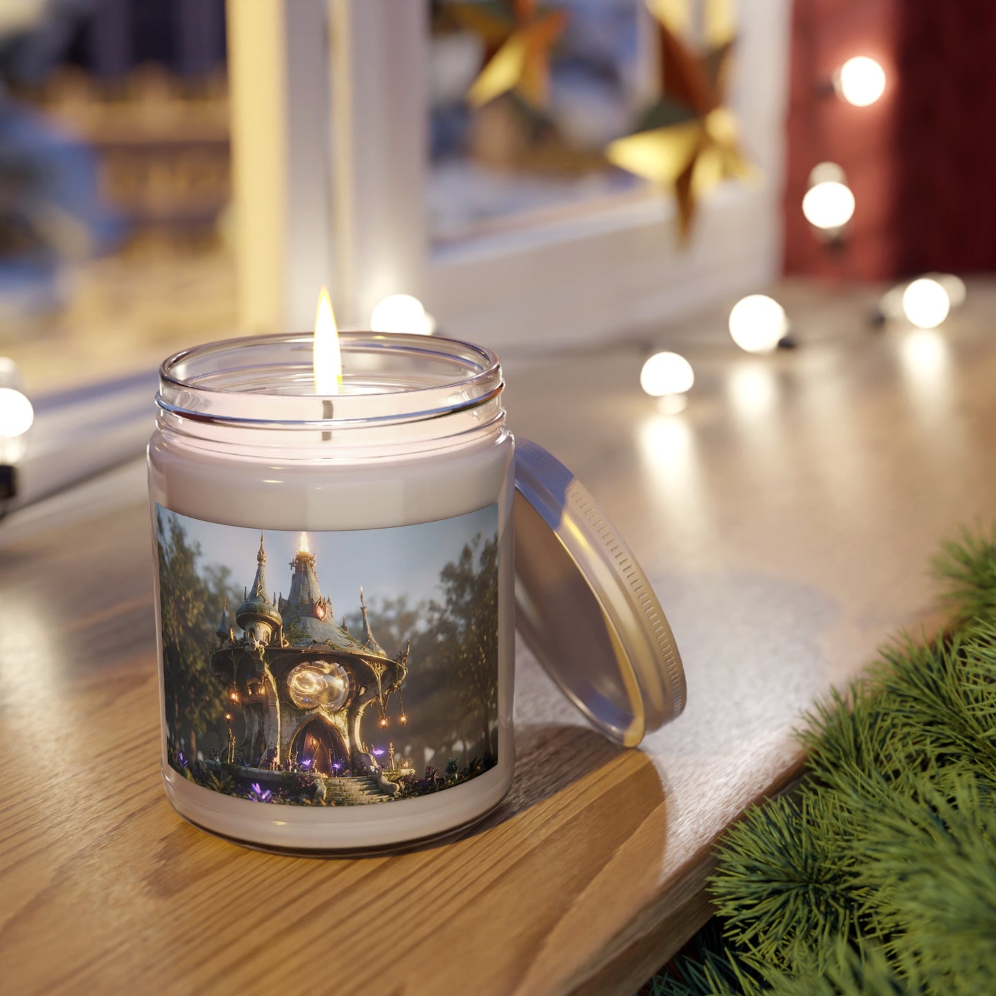 Whispering Observatory Scented Soy Candles with White Lid, 9oz – Twilight’s Forgotten Archive