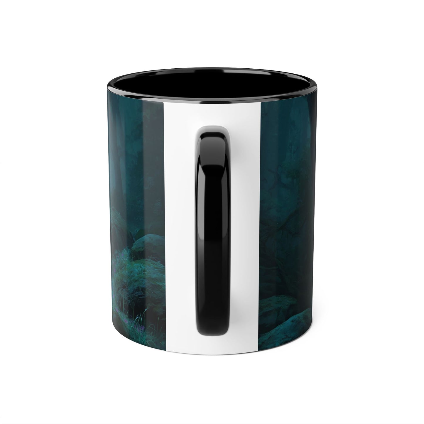 Forest Sentinel Accent Mugs, 11oz – Glowing Blade Guardian