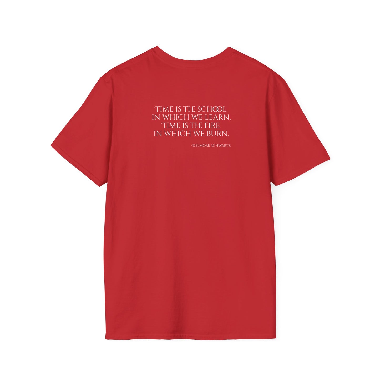 Black T-Shirt with Delmore Schwartz Quote - Product