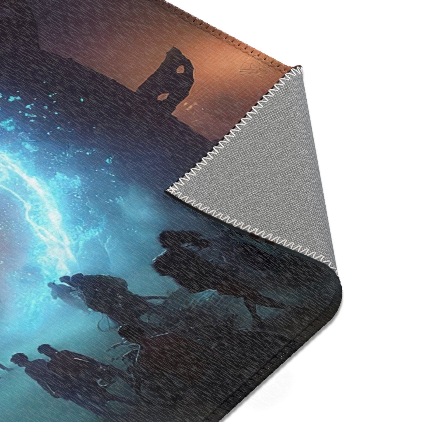 Celestial Rift Area Rugs – Where Lightning Meets the Desert Night