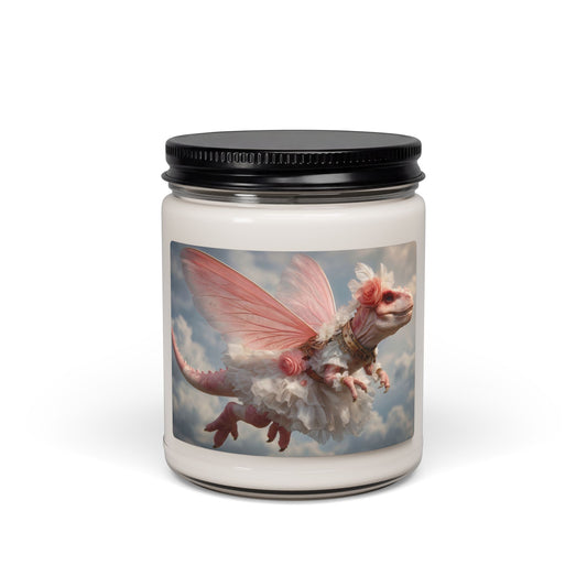 Pink Winged Dragon Scented Soy Candle, 9oz – Celestial Ballet in Soft Petals