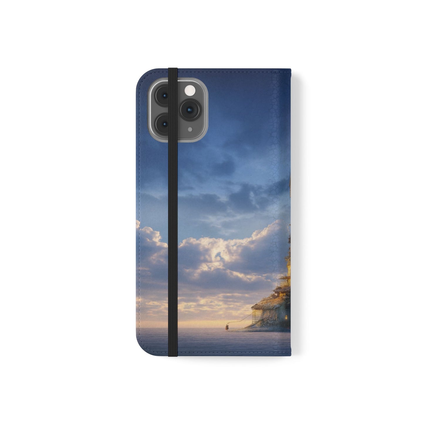 Twilight Sentinel Flip Cases – Lighthouse on a Storm-Tossed Sea