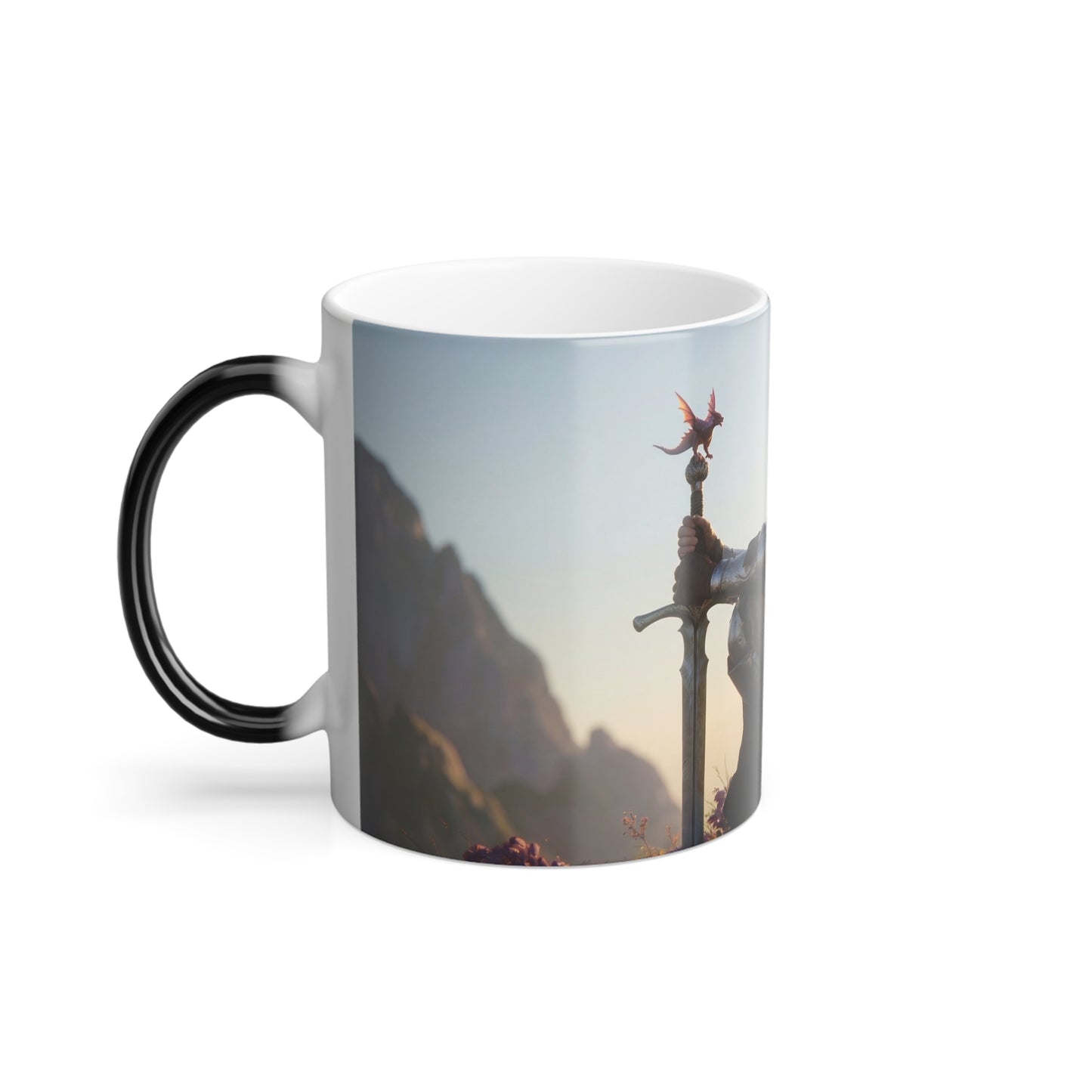 Winged Knight Color Morphing Mug, 11oz – Dawn Watcher & Dragon Companions