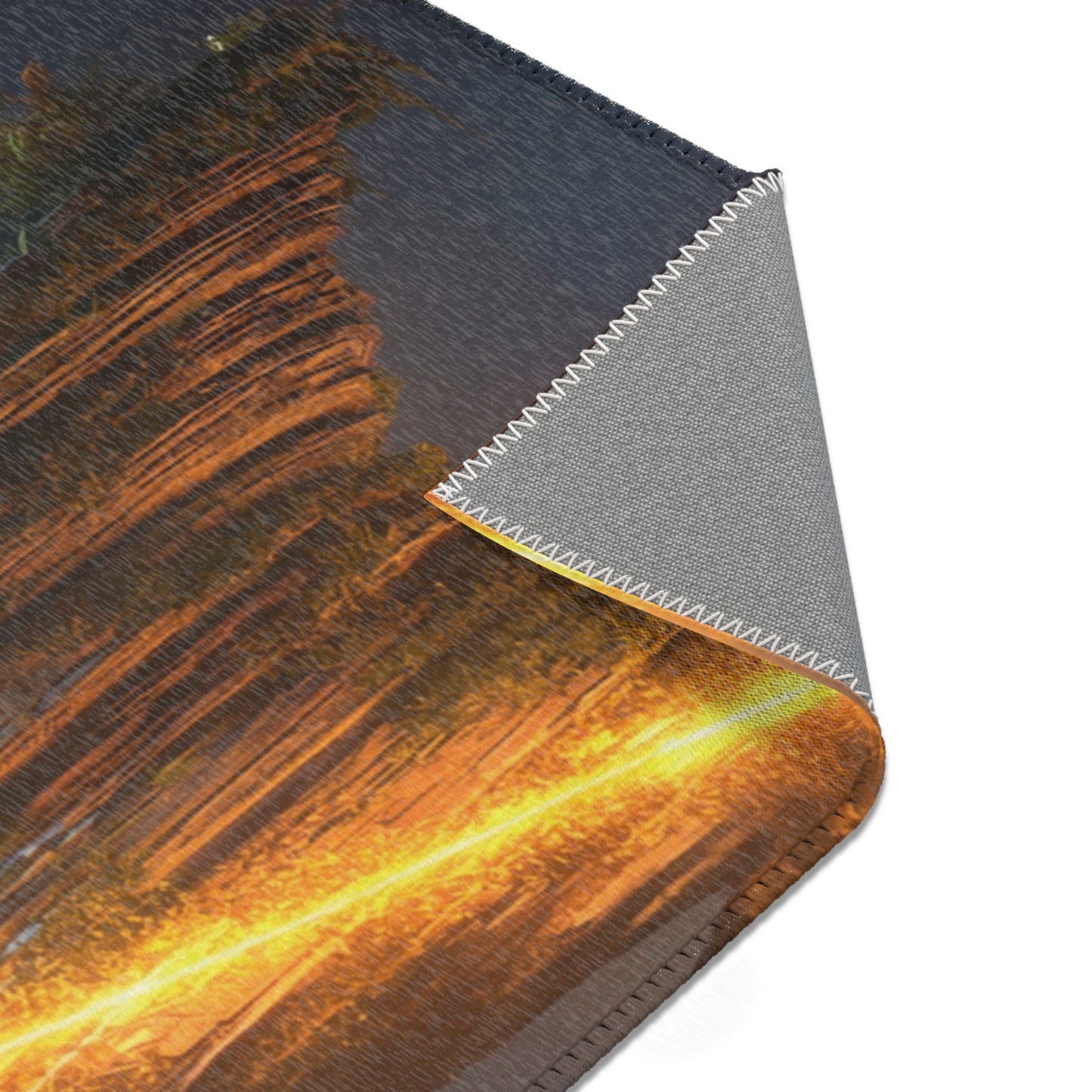 Floating Island Tree Rug – Luminous Twilight Sanctuary