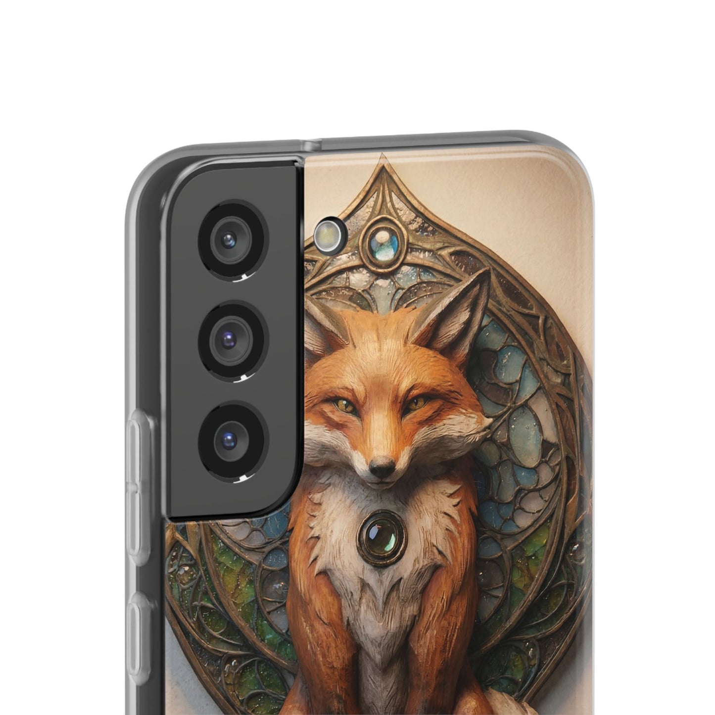 Fox Sentinel Flexi Cases – Amber Glaze and Stained Glass Reverie