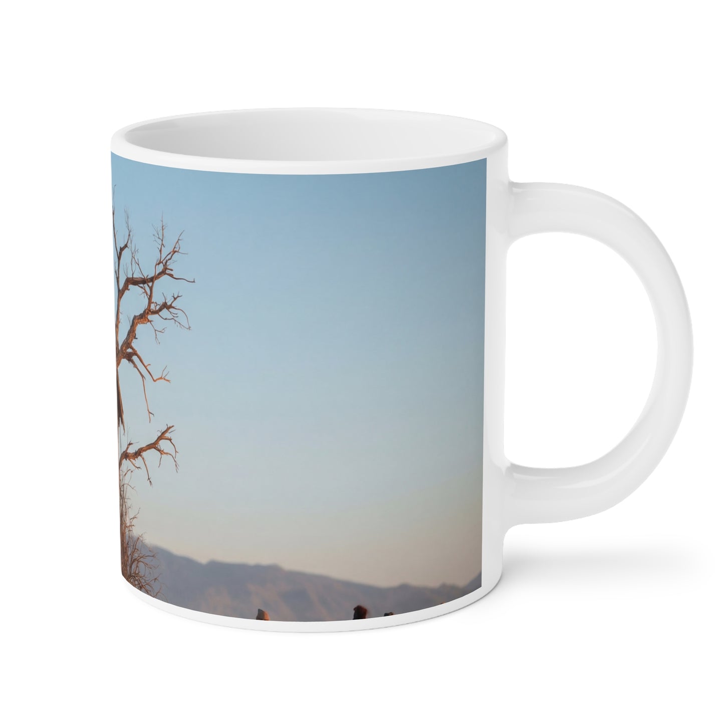 Clock Tower in the Drylands Ceramic Mugs (11oz\15oz\20oz) – Where Time Grows Wild