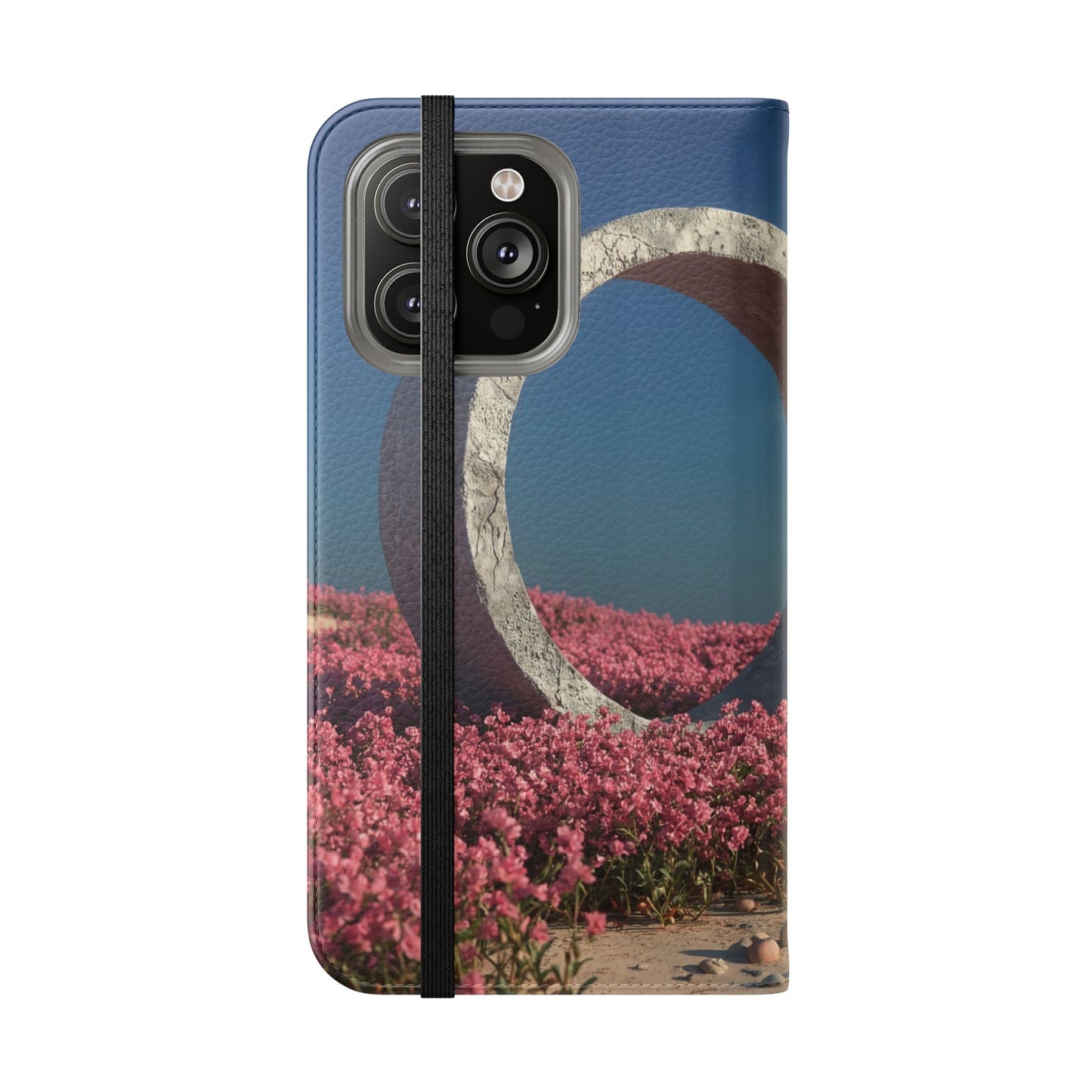 Stone Circle Flip Cases – Pink Flower Field Monument