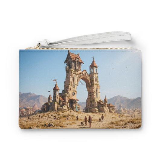 Desert Citadel Clutch Bag – Sun-Swept Ruins of the Forgotten Gate