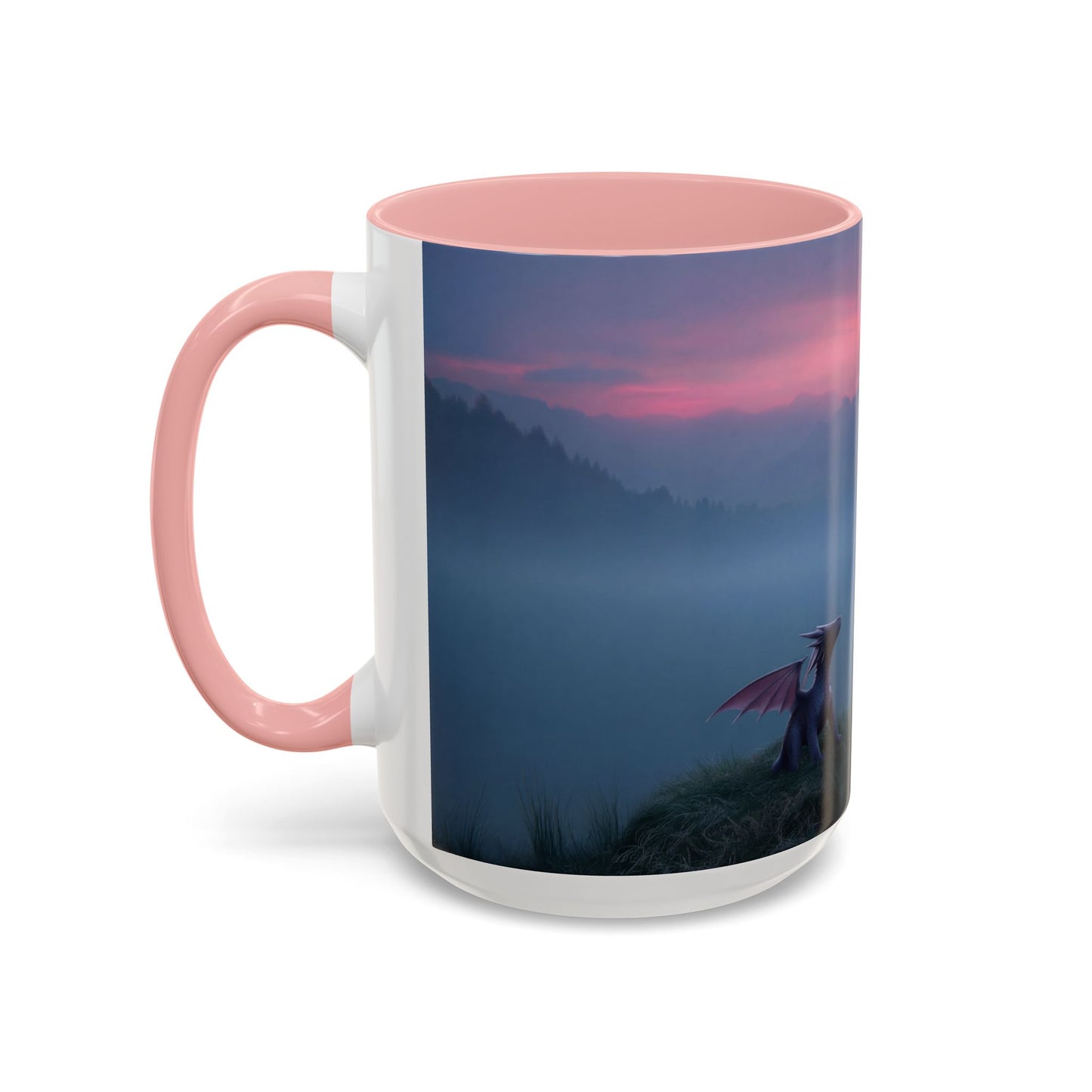 Sentinel and Dragon Accent Coffee Mug (11, 15oz) – Twilight Summit Rest