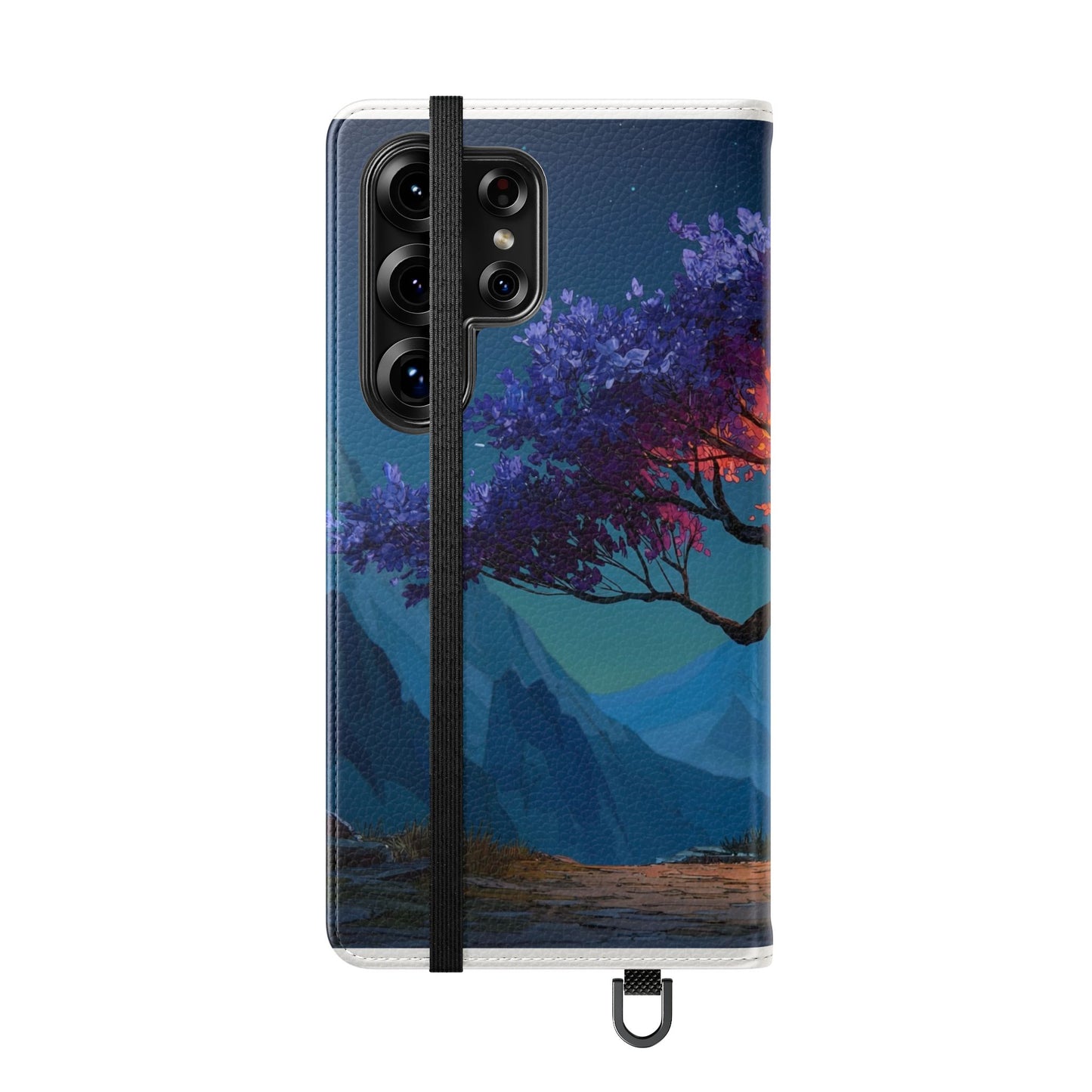Violet Flame Tree Flip Cases – Twilight Mountain Glow Case