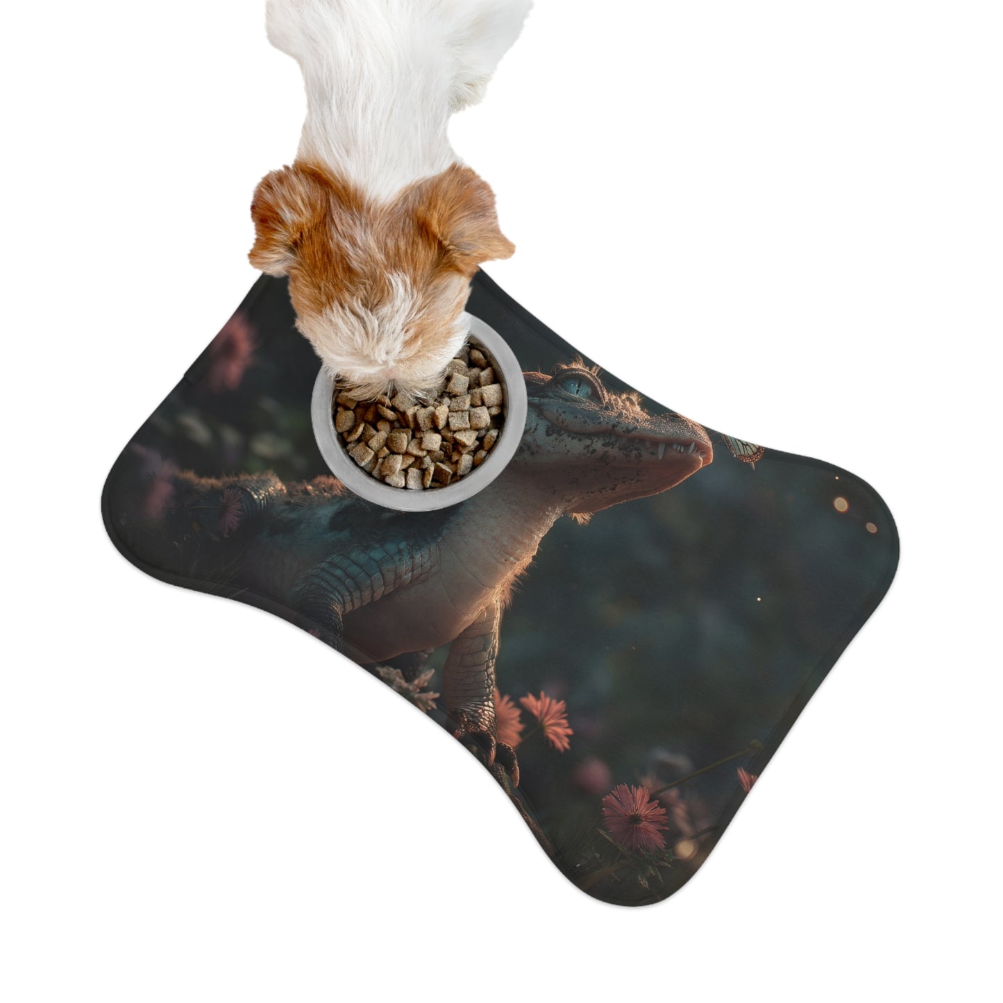 Baby Croc Butterfly Pet Feeding Mats – Tender Garden Encounter Scene