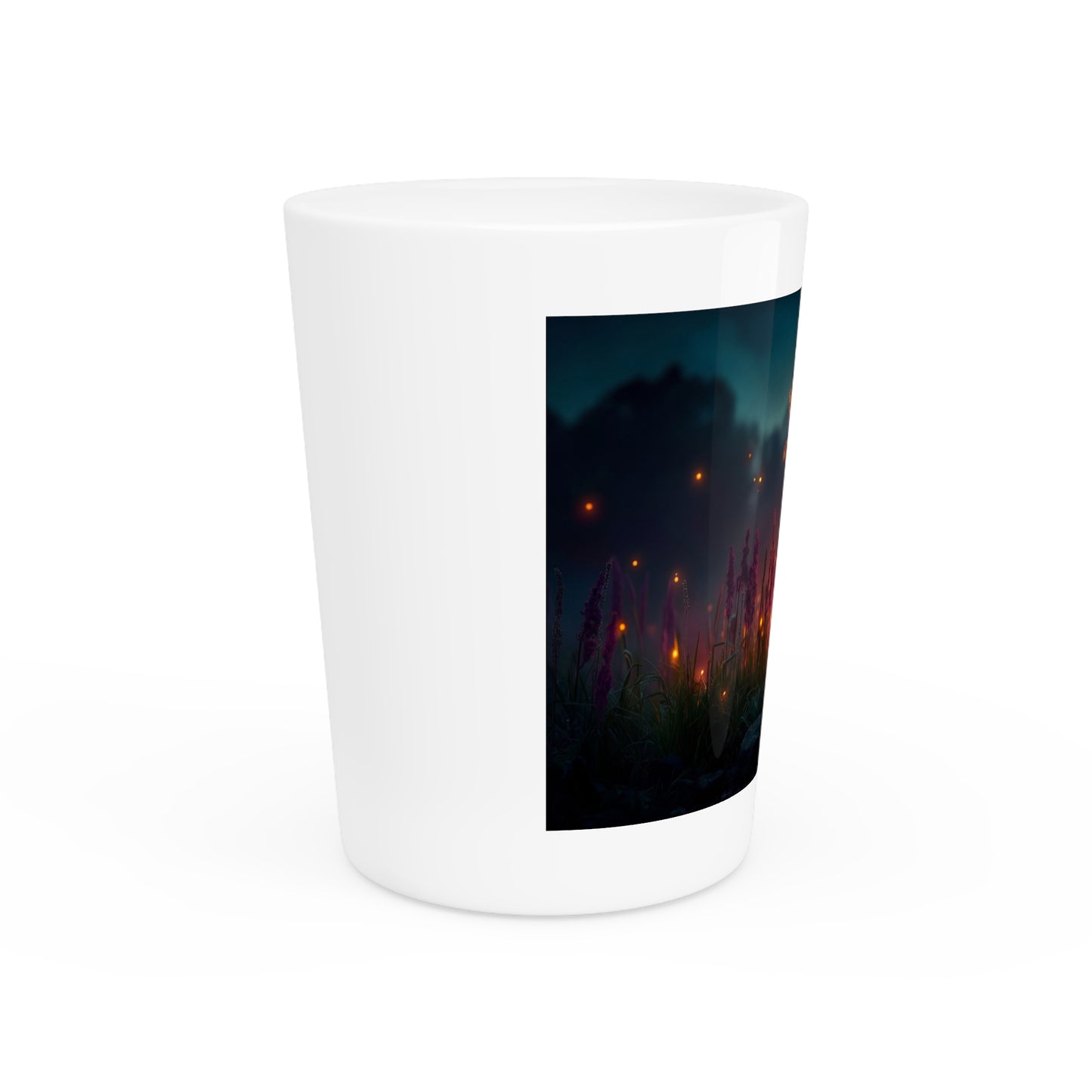Glowing Dragonfly Shot Glass – Twilight Meadow Luminescence