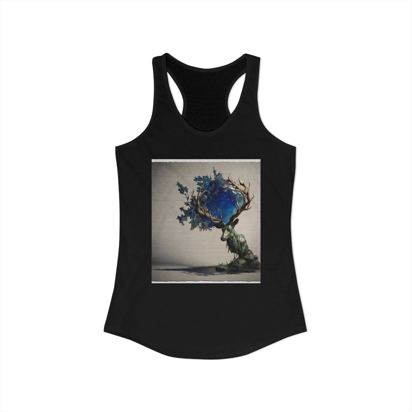 Forest Sentinel Women's Ideal Racerback Tank – Mossy Antler Guardian