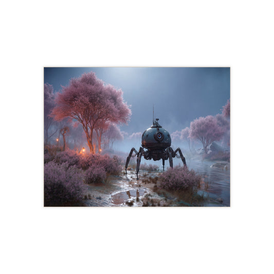 Sentient Probe Ceramic Photo Tile – Twilight Bloom Encounter