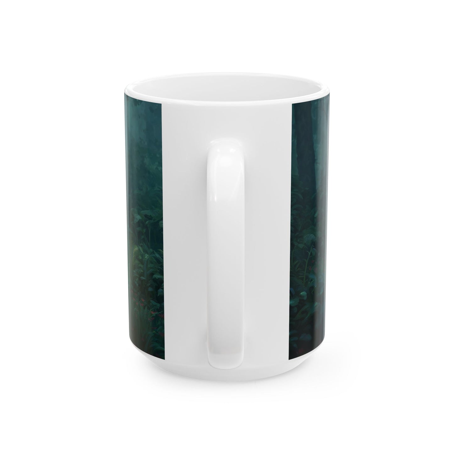 Forest Sentinel Ceramic Mug – Verdant Grove Guardian
