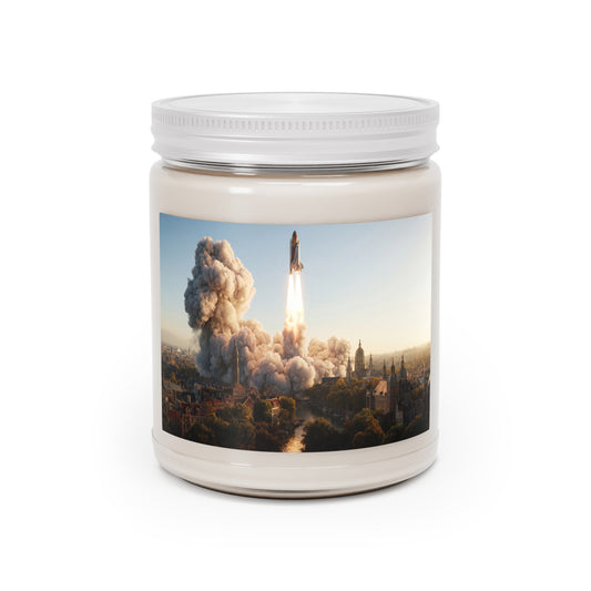 Rocket Launch Scented Soy Candles with White Lid, 9oz – Urban Skyward Ascent