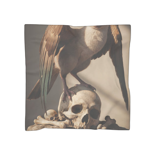 Winged Siamese Sentinel Scarf – Sunlit Bone Throne Dreamscape