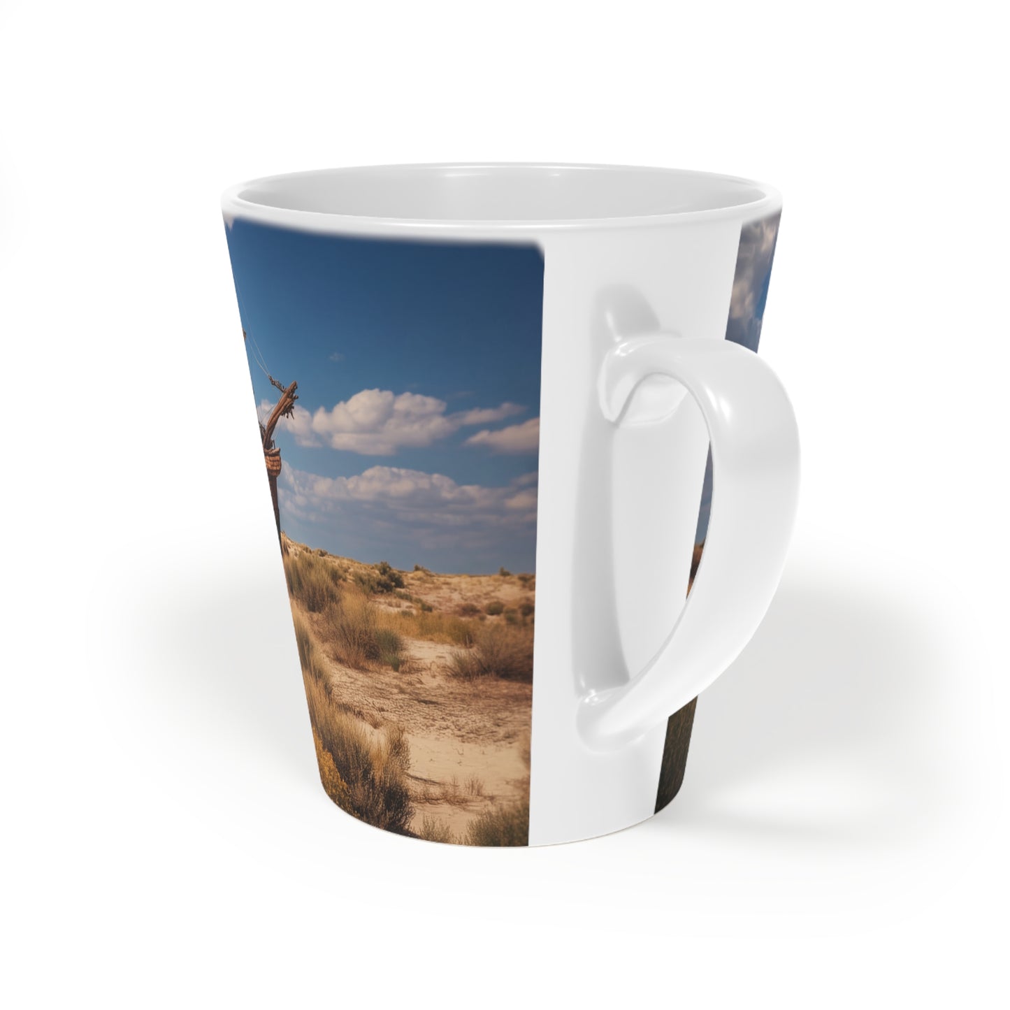 Shipwreck Sentinel Latte Mug, 12oz – Dunescape Guardian Vessel