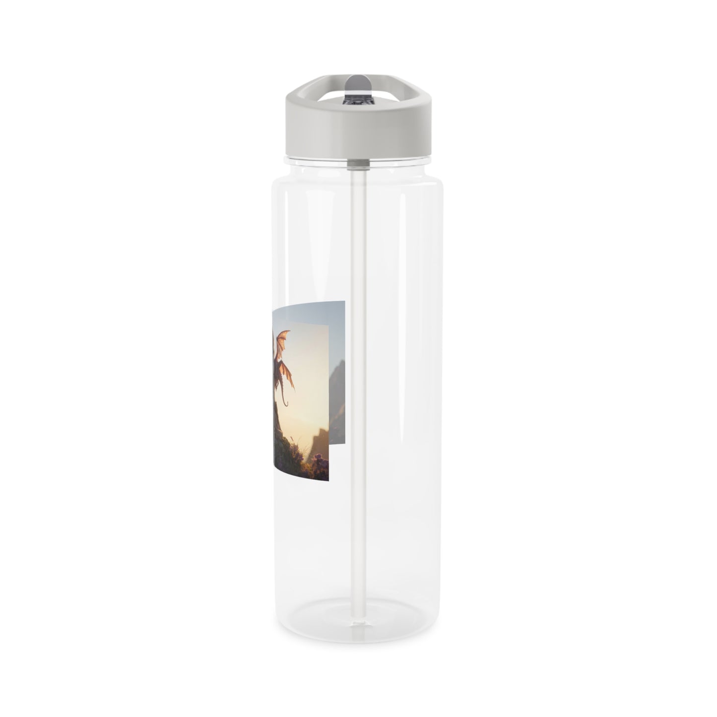 Elven Knight & Dragon Tritan Water Bottle – Golden Dawn Sentinel