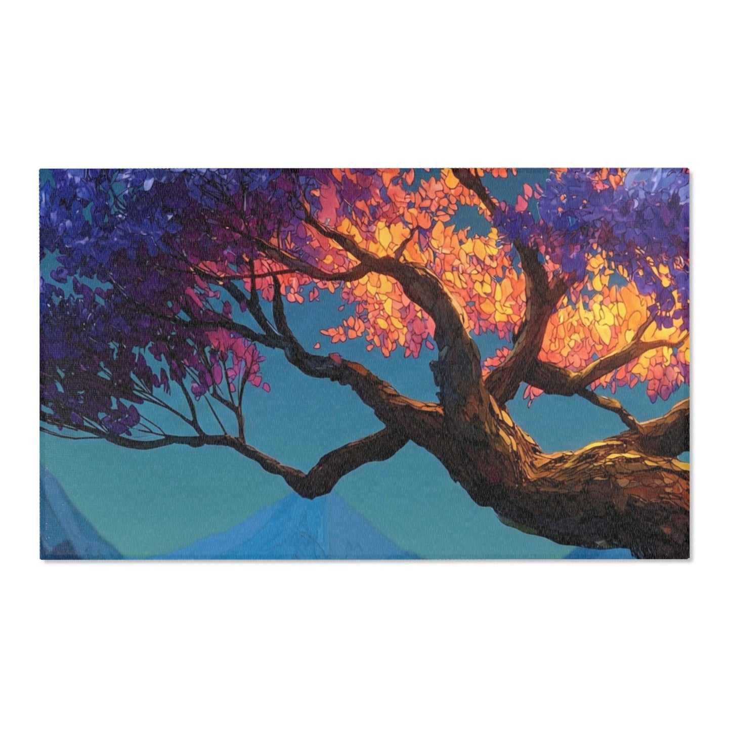 Celestial Tree Area Rugs – Twilight Bloom Dreamscape