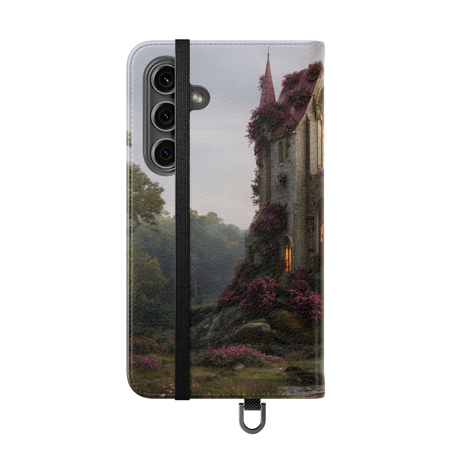 Blossom Spire Flip Cases – Pink Ivy Gothic Castle Cover