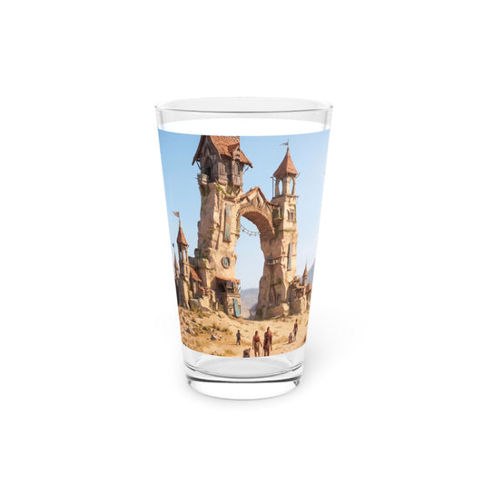 Desert Citadel Pint Glass – Sun-Drenched Gateway to Forgotten Lands