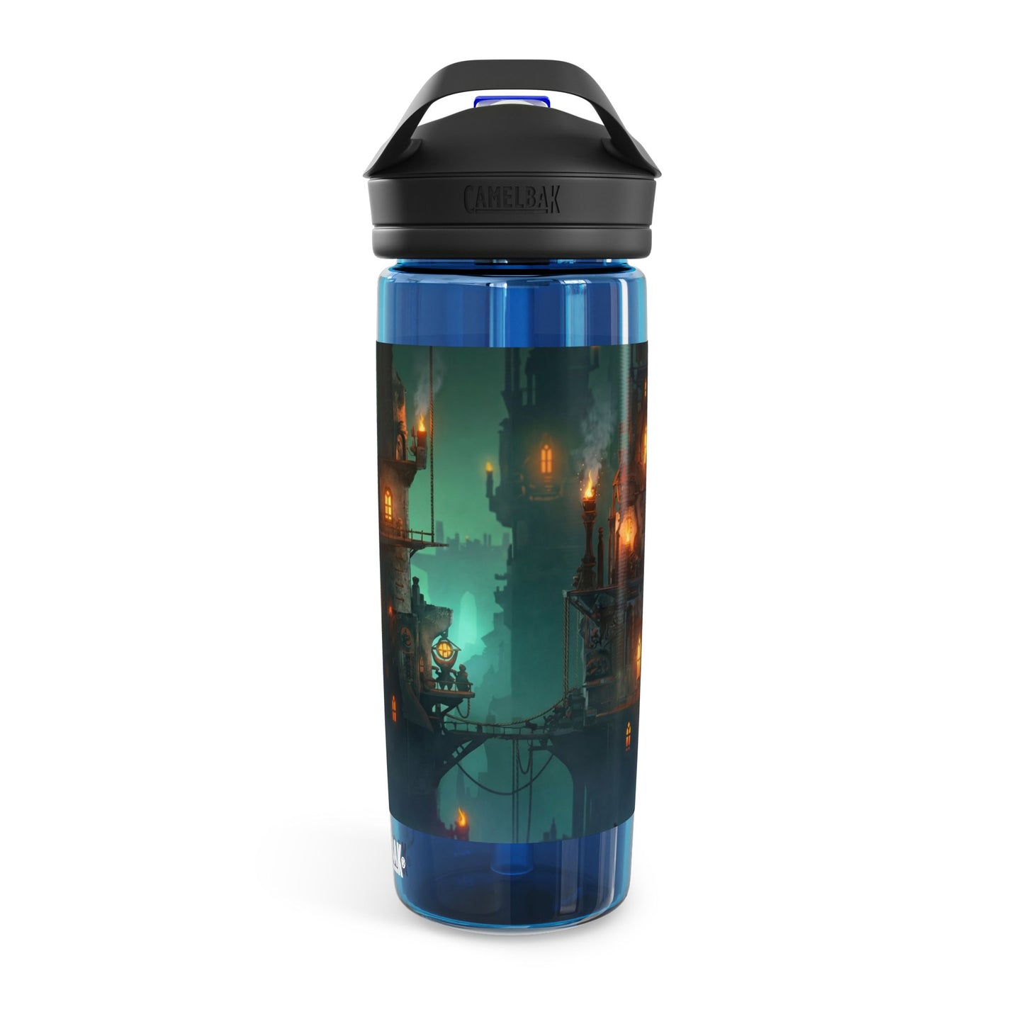 Floating City of Lanterns CamelBak Eddy® Water Bottle, 20oz\25oz – Glow in the Misty Night