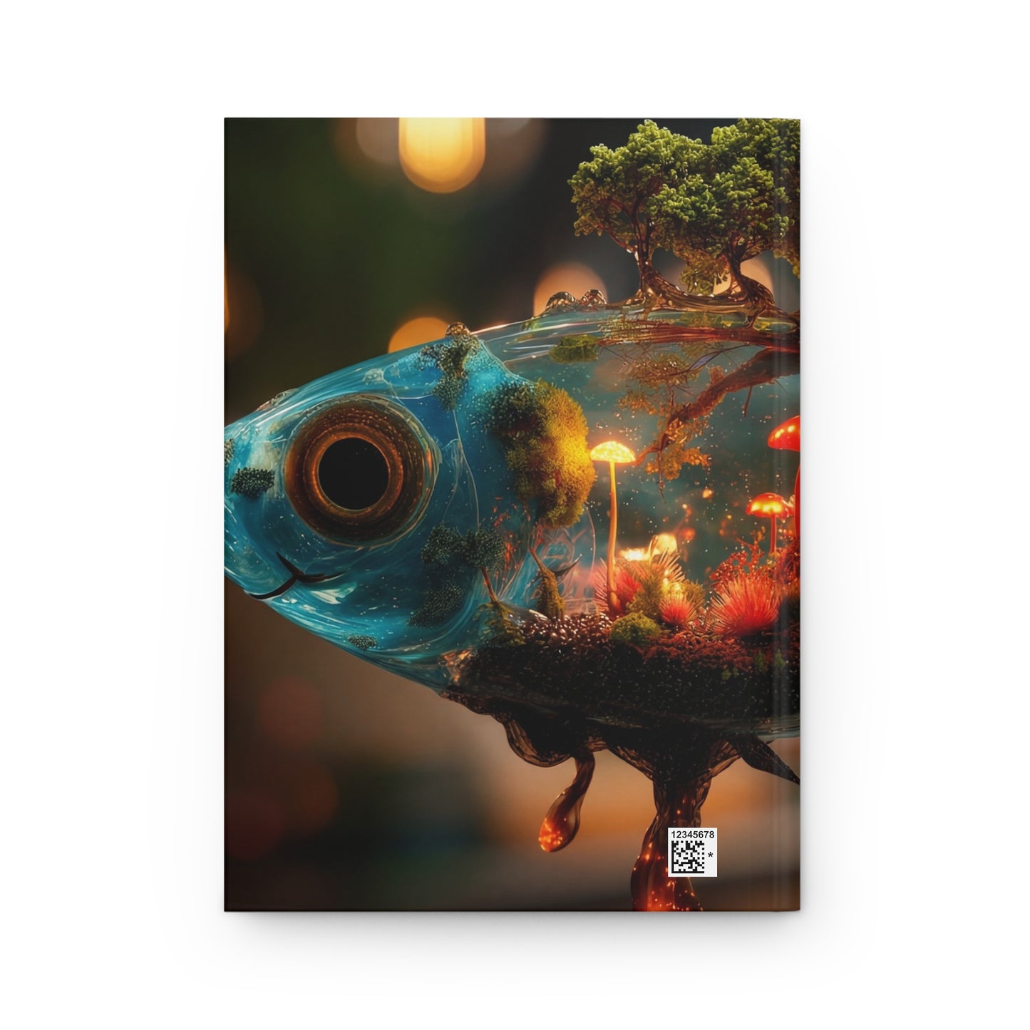 Forest Within Fish Hardcover Journal Matte – Liquid Dreamscape Sanctuary
