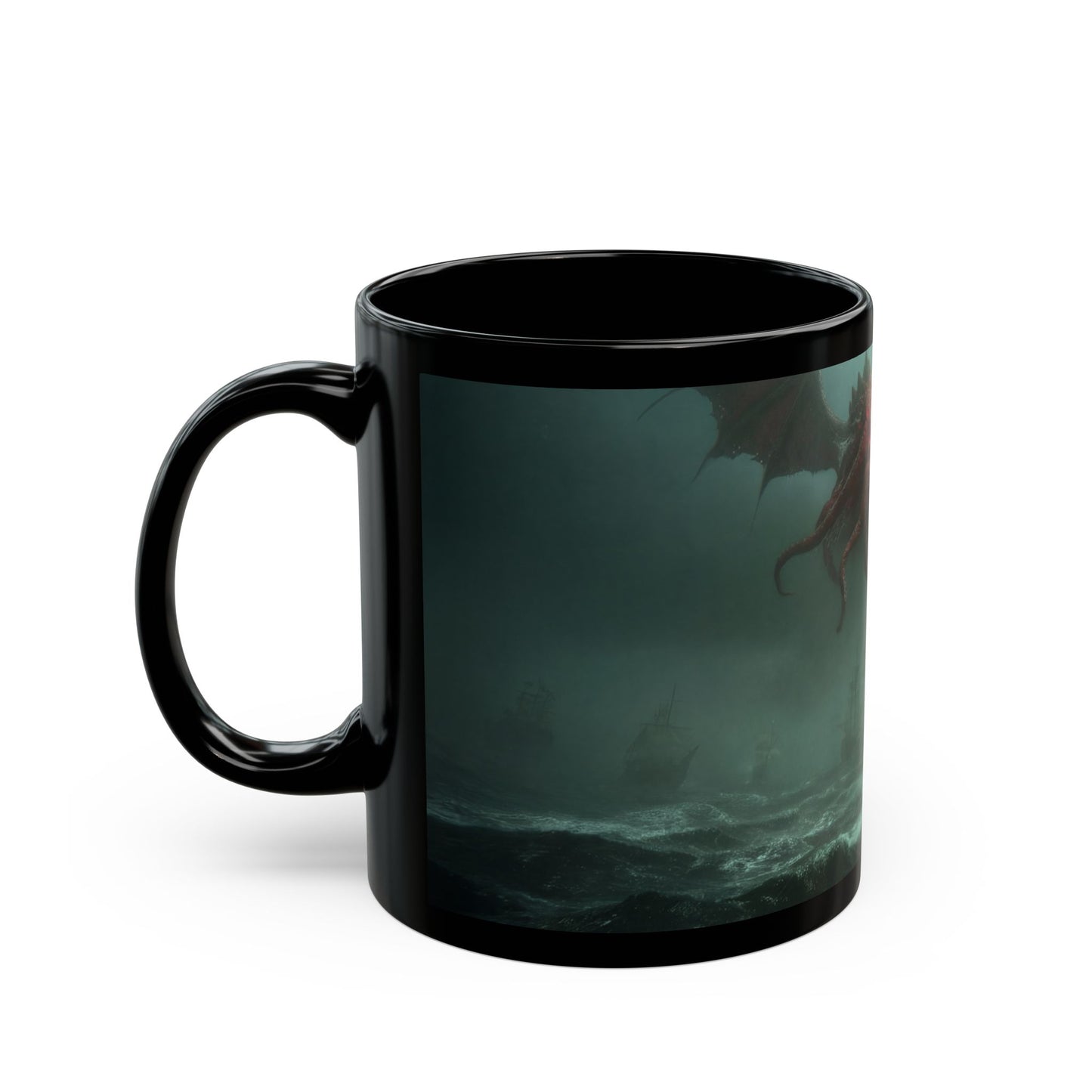 Leviathan Sky Leviathan Black Mug – Storm-Scoured Sea Saga