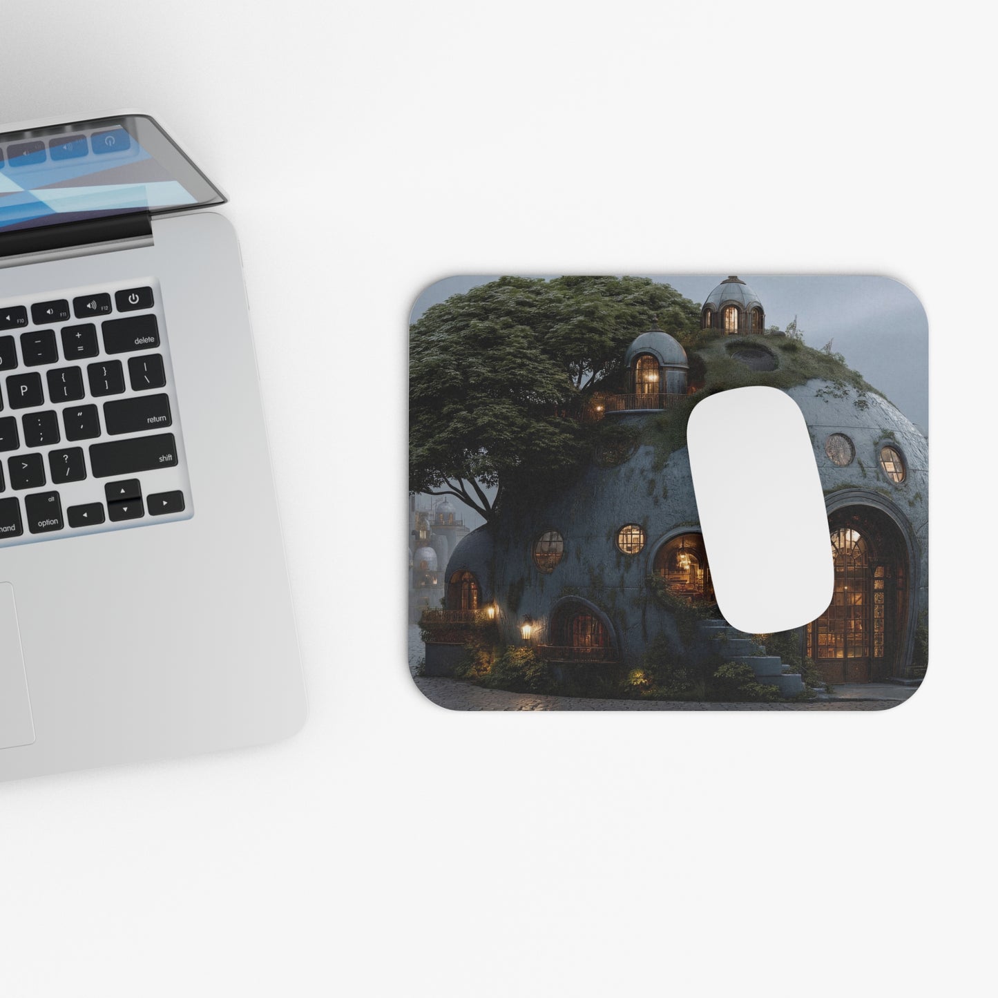 Treehouse Dome Mouse Pad (Rectangle) – Whispering Grove Sanctuary