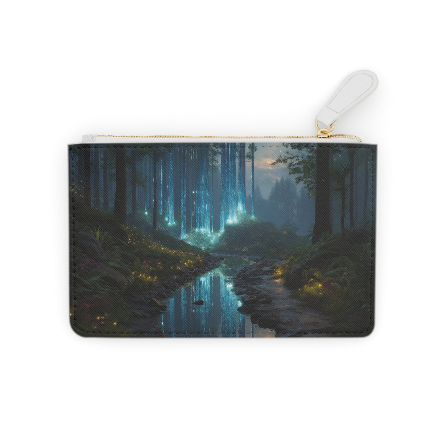 Celestial Lightfall Mini Clutch Bag – Whispering Forest Dreamscape