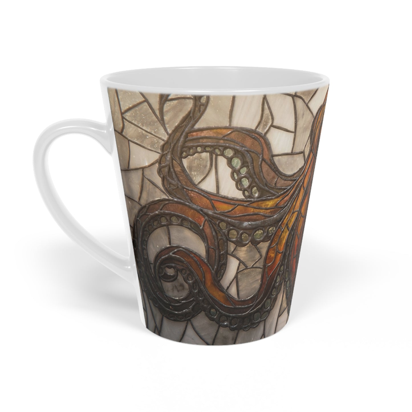 Copper Tentacles Latte Mug, 12oz – Stained Glass Guardian