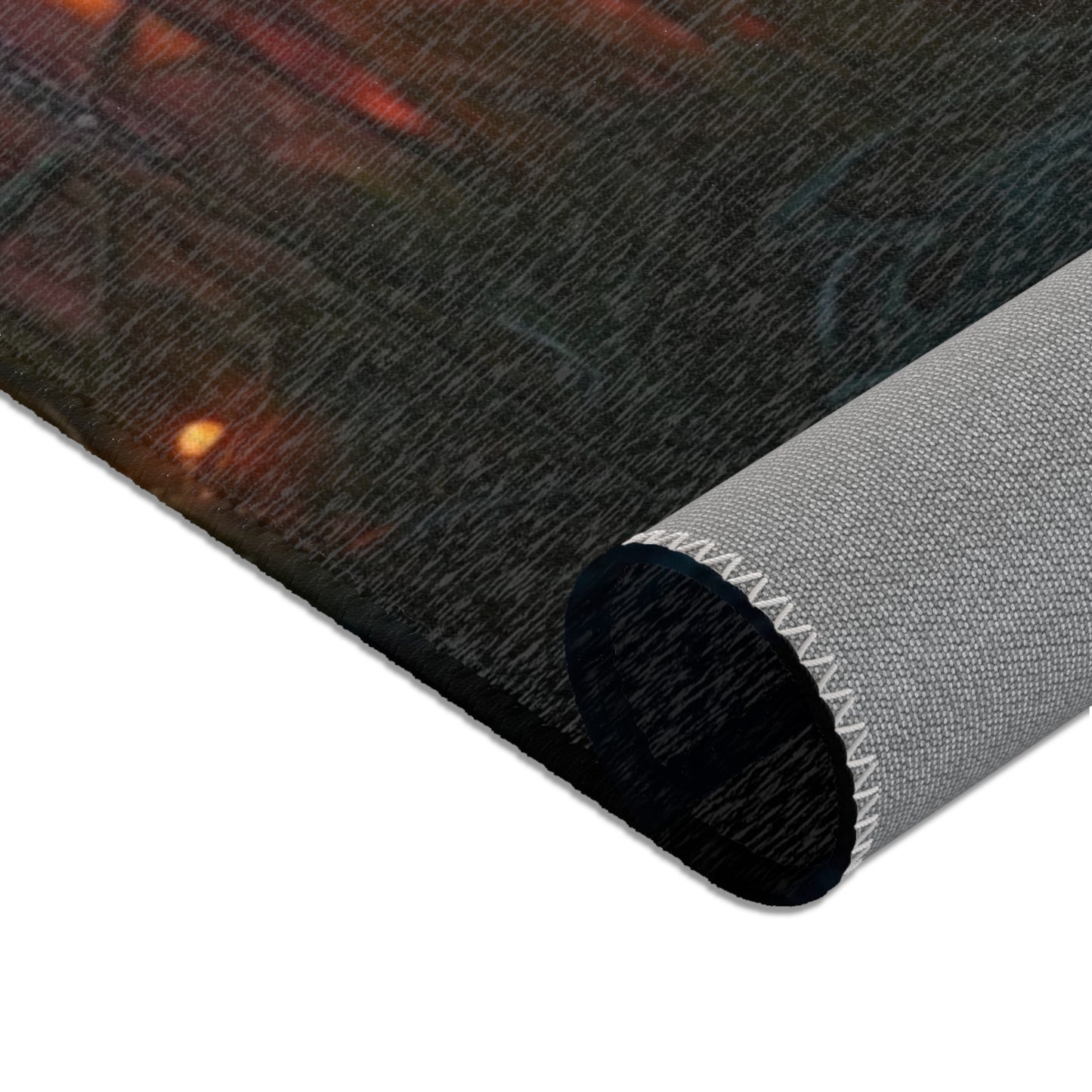 Glowing Dragonfly Area Rug – Twilight Meadow Dreamscape