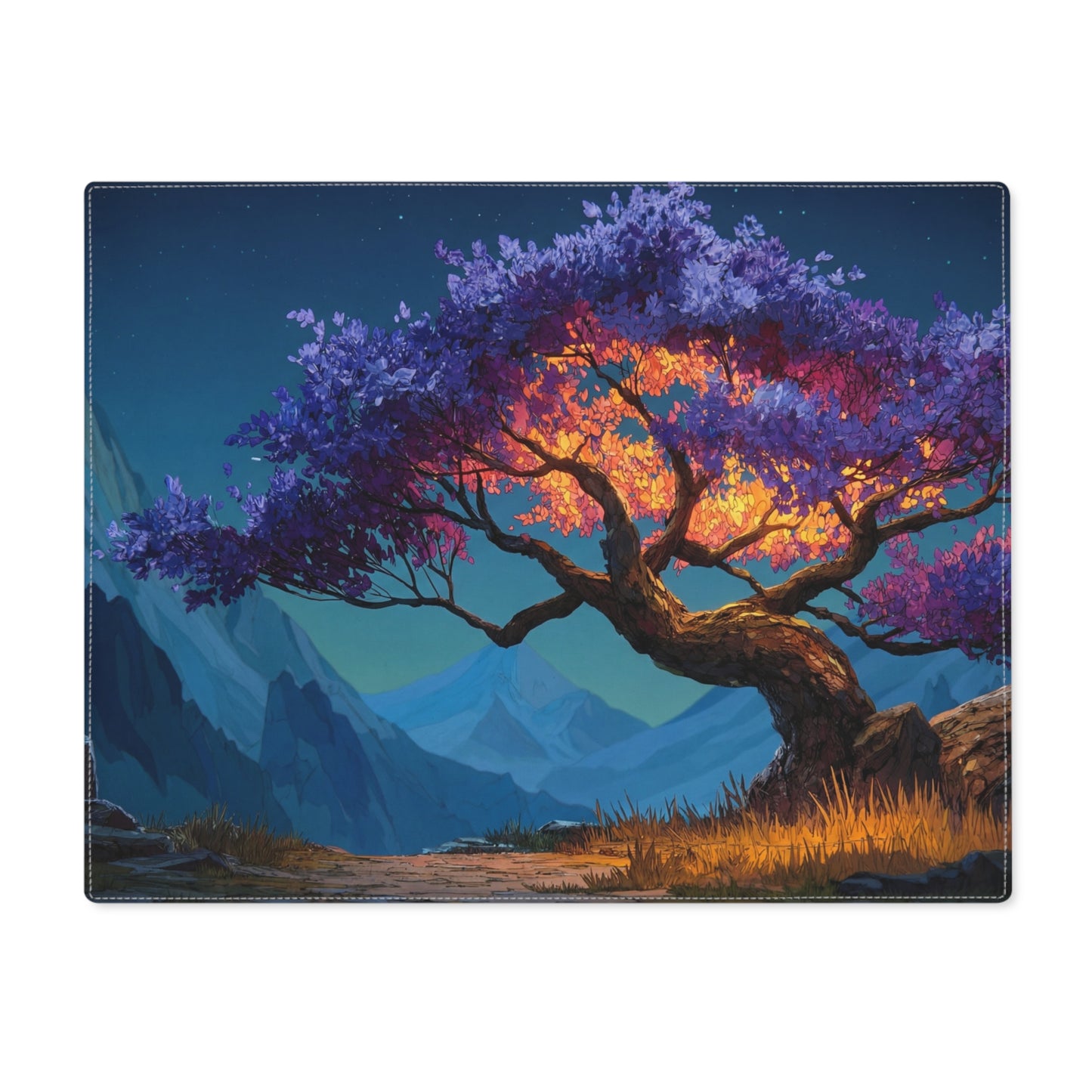 Celestial Tree Placemat – Twilight Bloom Dreamscape, 1pc