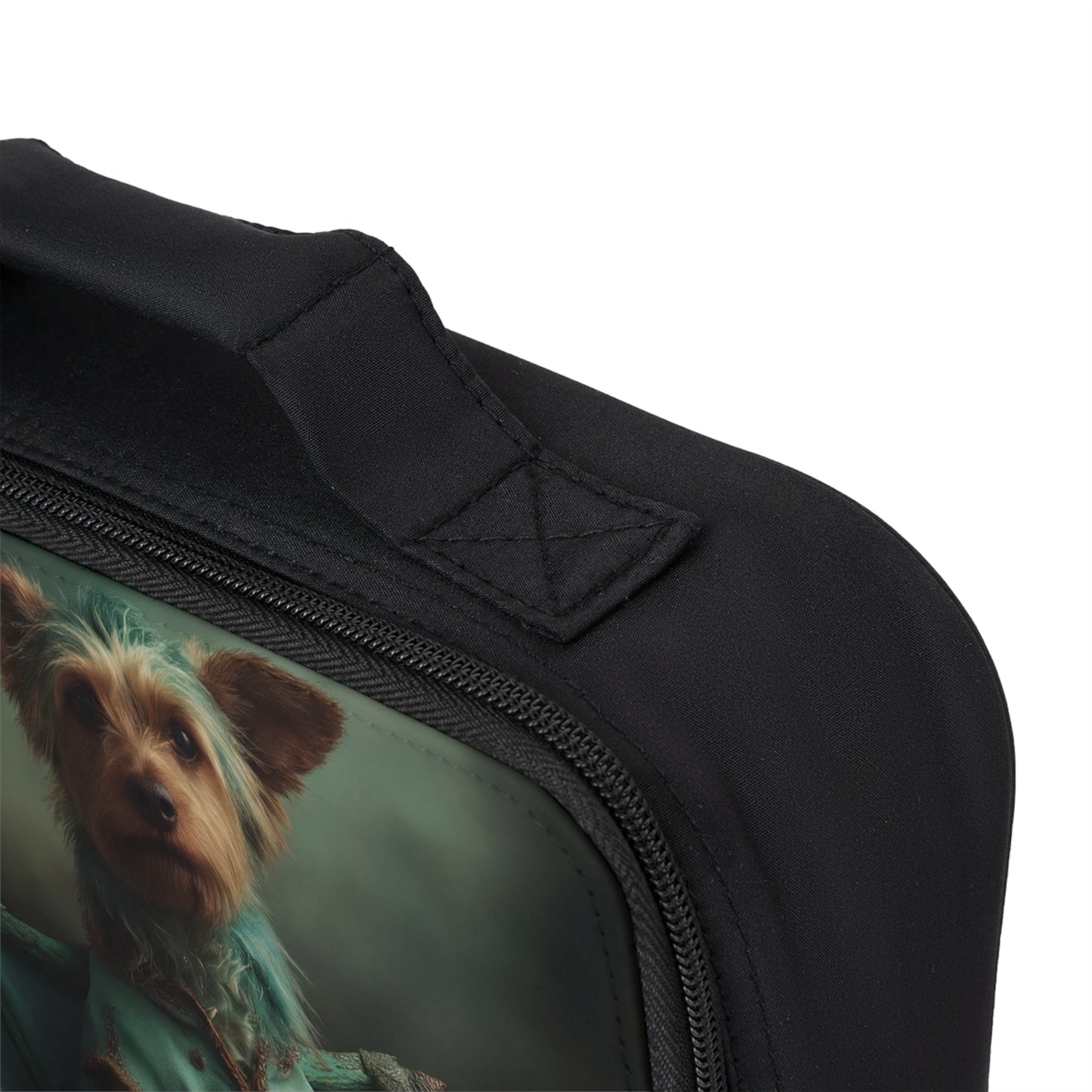 Dragon Knight Yorkshire Terrier Lunch Bag – Emerald Wings in a Whispering Grotto