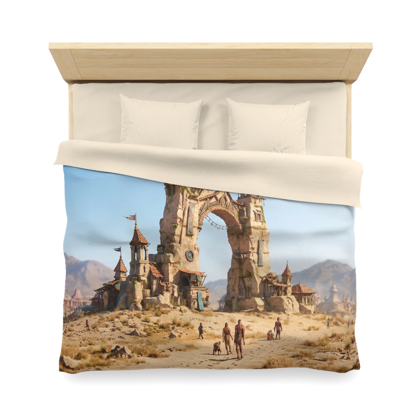 Desert Gate Microfiber Duvet Cover – Sunstone Archway Journey