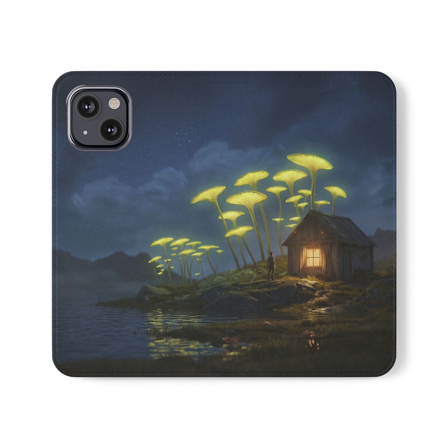 Glowing Mushroom Cottage Flip Cases – Whispering Grove Nightlight