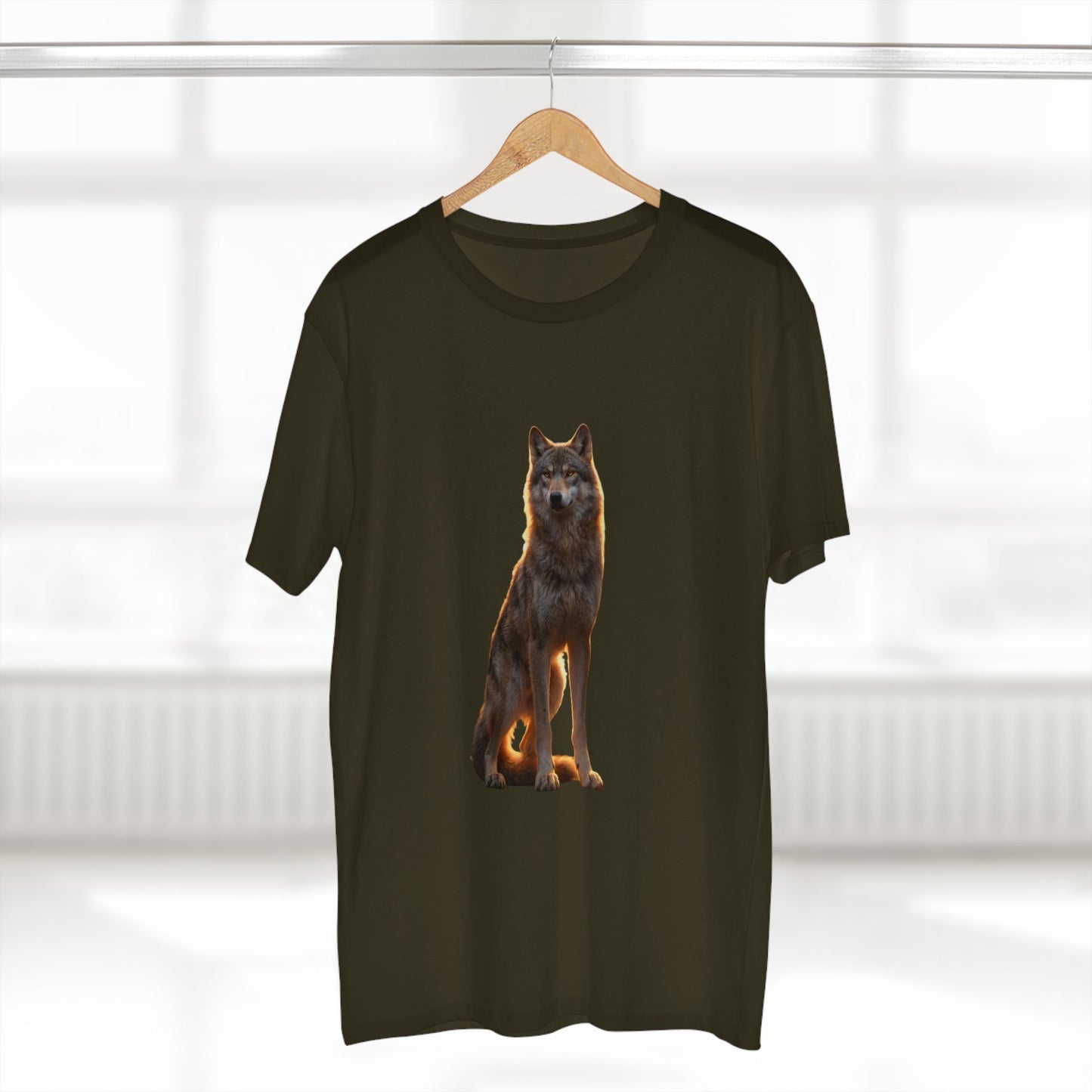 Vigilant Pack Leader Adult Staple Tee – Golden Hour Sentinel Portrait
