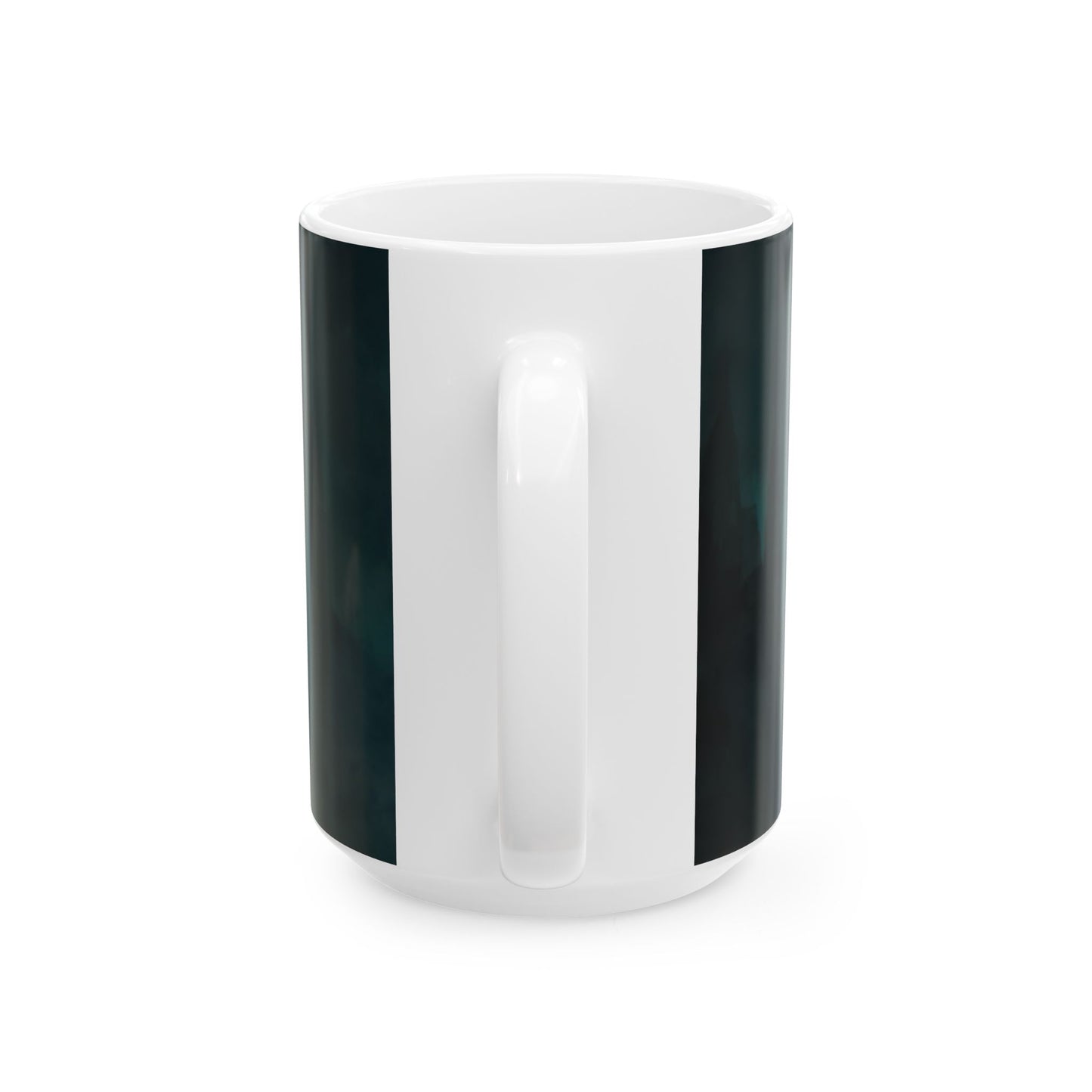 Sunlit Sentinel Ceramic Mug – (11oz, 15oz) Dawn’s Radiant Resolve
