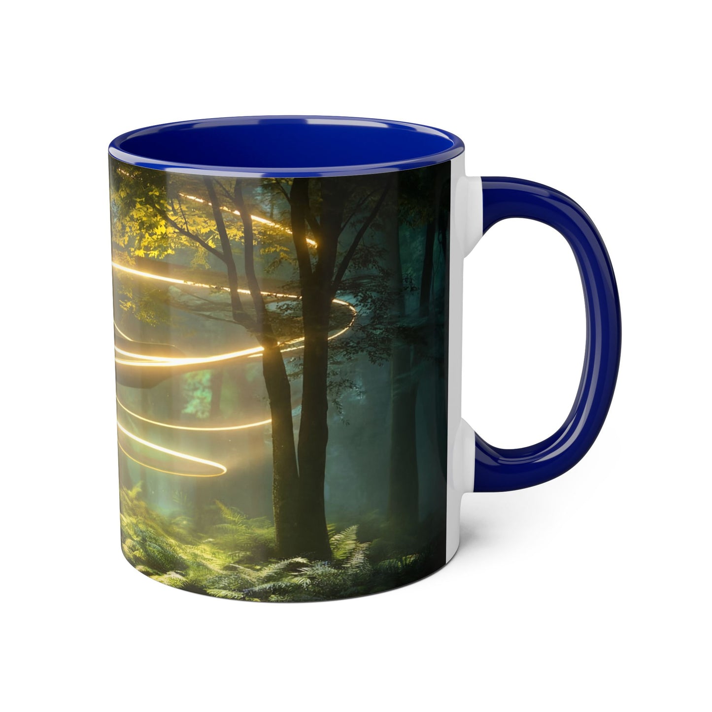 Spiral Light Guardian Accent Mugs, 11oz – Ethereal Forest Portal