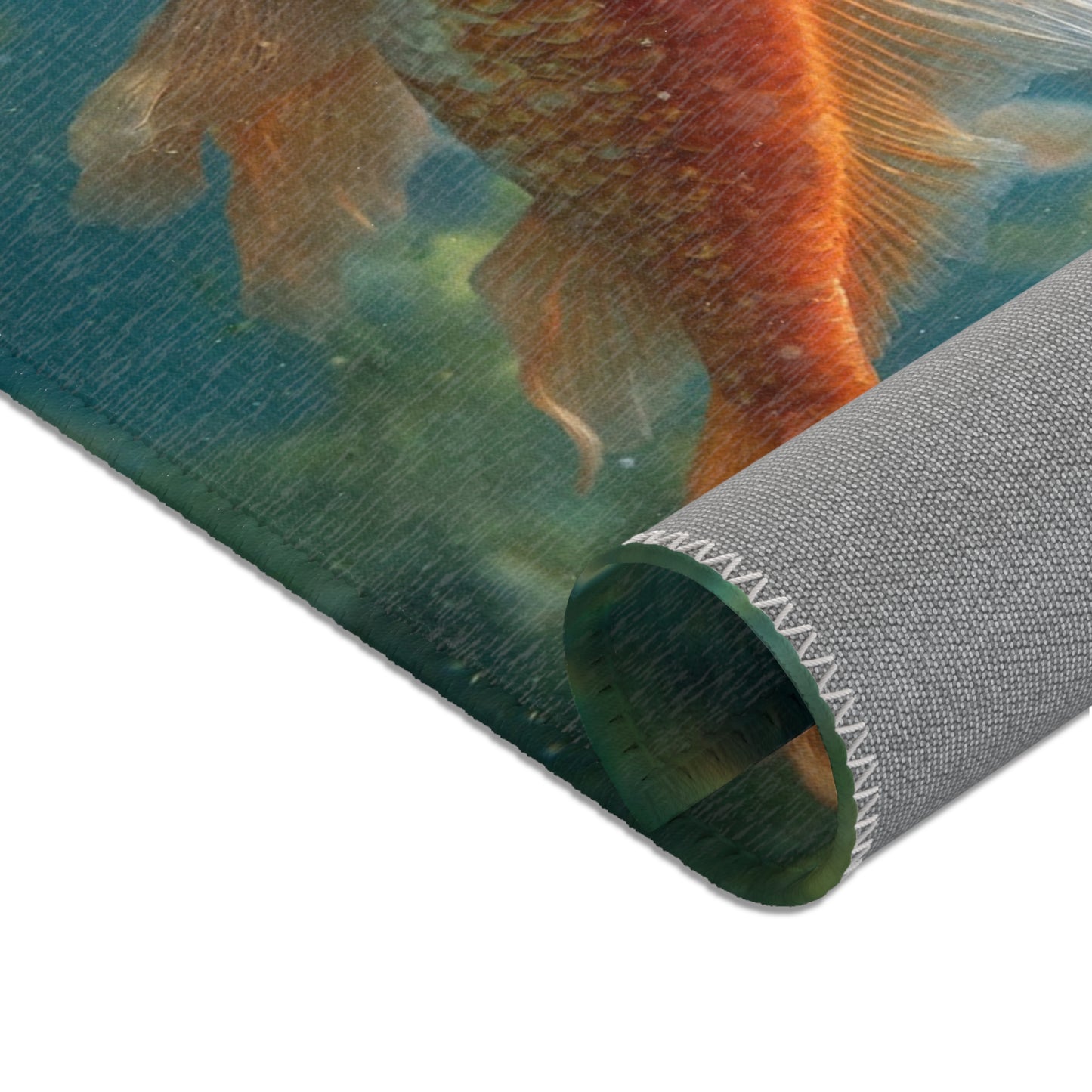 Golden Comet School Rug – Liquid Light Beneath the Water